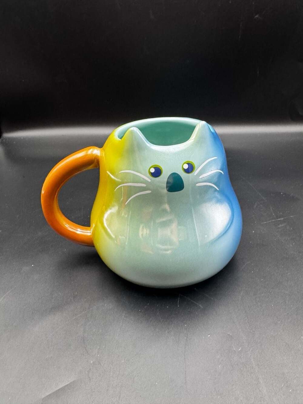 Disney Pixar Soul Mr. Mittens Iridescent Figural Cat Mug